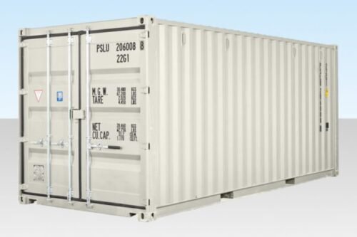 20 ft Shipping Container – White, Corten Steel, CSC Plated, 28mm Marine Ply Floor