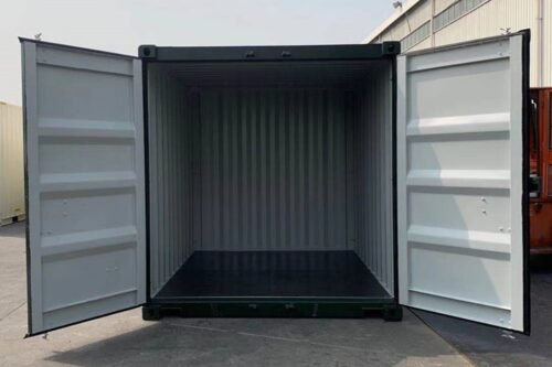 10 ft Shipping Container – Green, Corten Steel, CSC Plated, 28mm Marine Ply Floor