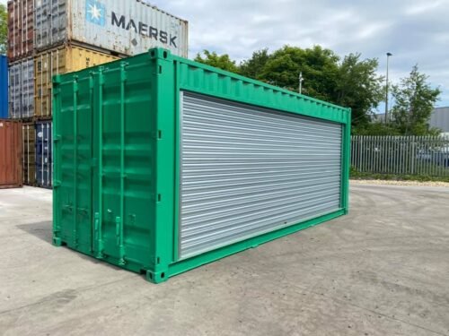 20ft Shipping Container with Roller Shutter Door Conversion
