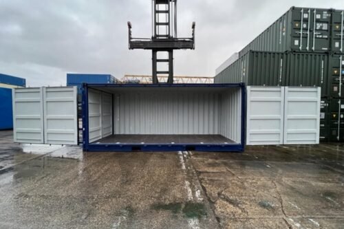 20 ft Open Side Container – Full Side Access - Corten Steel