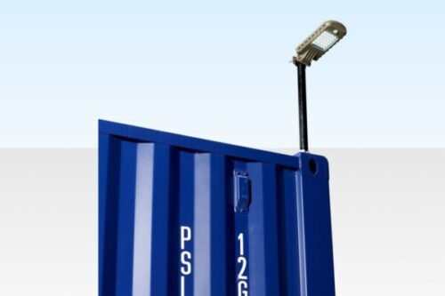 Container Solar Floodlight – PIR Motion Sensor, 8W LED, 960 Lumens