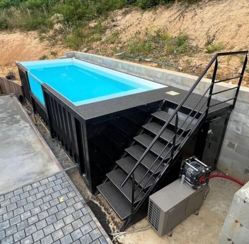 20ft Converted Shipping Container Swimming Pool