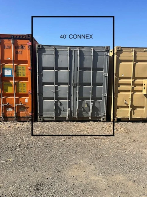 Used 40ft Shipping Container with Double Doors on Both Ends